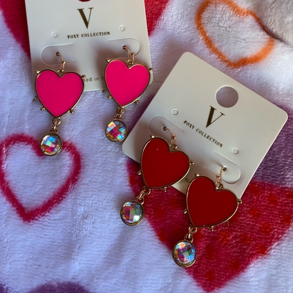 Small heart earrings - Picture 1 of 3